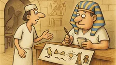 Witz: Altes Ägypten, Gast betritt die Kneipe