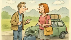 Witz: Fragt der Freund: „Warum durch Tirol?“