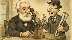 Witz: 1876 klingelt Bells erstes Telefon…