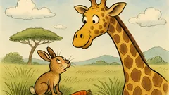 Witz: Fragt der Hase die Giraffe…