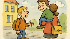 Witz: Unterhalten sich zwei Schüler…