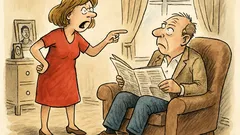 Witz: Ehefrau im Streit: „Wenn du stirbst…“