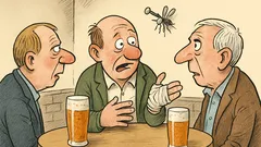 Witz: Willi kommt verletzt zum Stammtisch