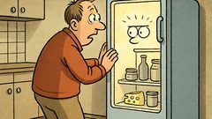 Witz: Vergisst du zu klopfen vorm Kühlschrank?