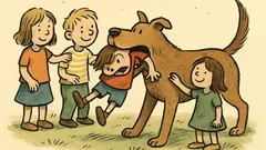 Witz: Alle Kinder streicheln den Hund…