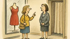 Witz: Eine Frau im Modegeschäft fragt...