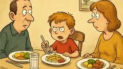 Witz: Beschwert sich Karl am Esstisch