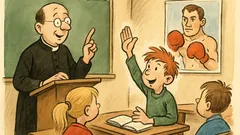 Witz: Der Priester sagt: Geben ist seliger