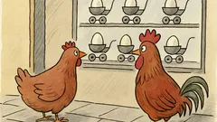 Witz: Huhn und Hahn vorm Schaufenster…