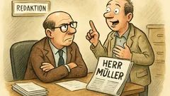 Witz: Ein Mann geht zum Redakteur…