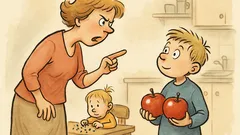 Witz: Fritzchen und die zwei Äpfel