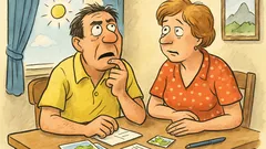 Witz: Die Hubers schreiben Urlaubskarten…