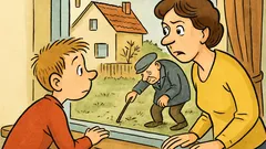 Witz: Peter schaut aus dem Fenster...