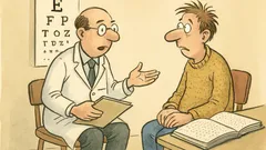 Witz: Augenarzt zum Patienten: zwei Nachrichten