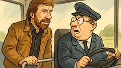 Witz: Chuck Norris spricht mit dem Busfahrer