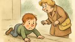 Witz: Der kleine Emil fällt hin…