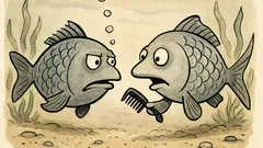 Witz: Treffen sich zwei Fische im Wasser…