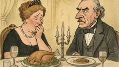 Witz: Die Gräfin und der Graf speisen