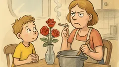 Witz: Der kleine Sohn fragt seine Mutter…