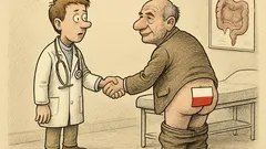 Witz: Erster Tag Proktologie-Famulatur in Polen…