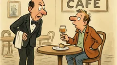 Witz: Ein Gast bestellt Torte im Café