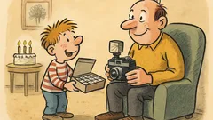 Witz: Mäxchen probiert alle Blitzwürfel aus