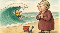 Witz: Frau Goldberg verbringt Ferien am Meer