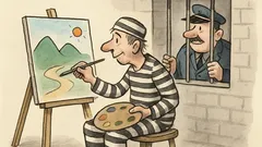 Witz: Die Malerei ist meine zweite Leidenschaft …