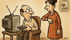 Witz: Einer sagt: „Fortsetzungs-Episode-nicht-Verpasser…“