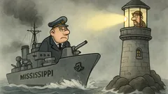 Witz: Dicker Nebel, Kreuzer sieht ein Licht