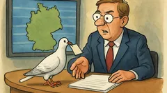 Witz: Taube platzt in die Tagesschau