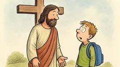 Witz: „Jesus lebt!“ – keine Osterferien mehr?