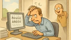 Witz: Ein Kollege flucht am Computer…