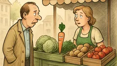 Witz: Ein Mann fragt nach Gen-Gemüse