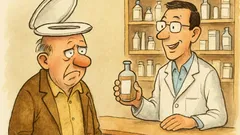 Witz: „Gutes Mittel gegen Haarausfall?“