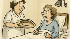 Witz: „Ich bringe Ihnen gleich die Bettpfanne!“