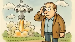 Witz: Du schießt dein Auto ins All…