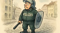 Witz: Bereitschaftspolizist ist bereit – wozu eigentlich?