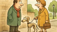 Witz: Ihr Hündchen ist aber ziemlich dünn…