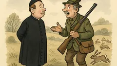Witz: Neuer Pfarrer auf der Treibjagd?