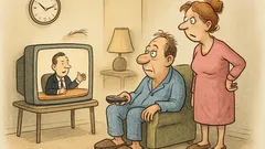 Witz: Ein Mann schaut jeden Abend Talkshows