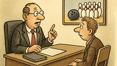 Witz: Personalchef zum Bewerber: Wir suchen Feuer