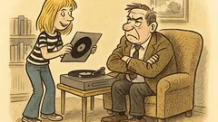 Witz: Susi spielt Papa eine Pop-Platte vor