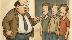 Witz: Der dicke Professor wird „Fass“ genannt