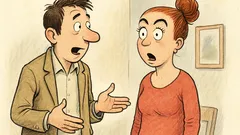 Witz: Augenbrauen zu hoch – sie überrascht