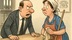 Witz: Der Direktor fragt die Putzfrau
