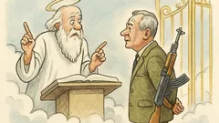 Witz: Kalaschnikow-Erfinder kommt in den Himmel